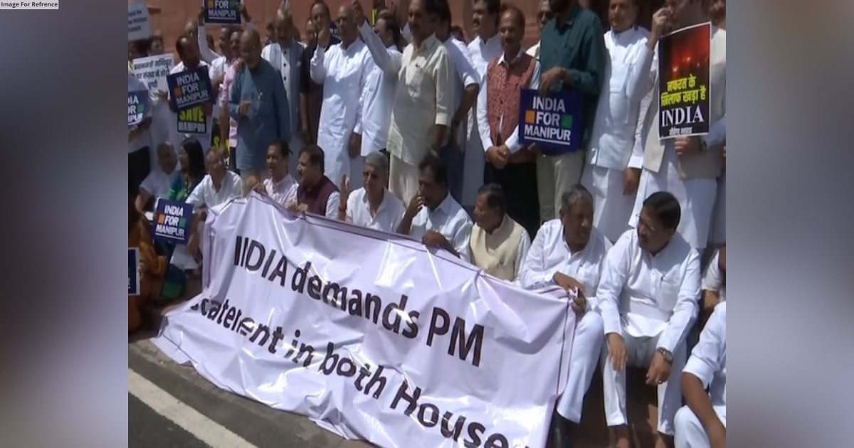 Monsoon session: Opposition INDIA stages protest in Parliament, seeks PM Modi's statement on Manipur inside both Houses